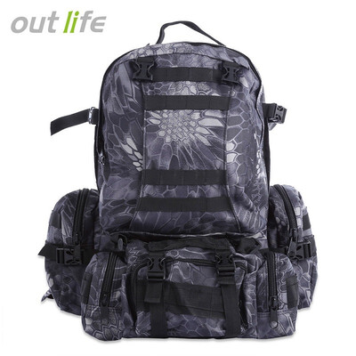 

Outlife Outdoor 50L MOLLE Military Camping Hiking Backpack