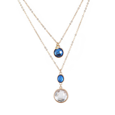 

Fashion Multi-layer Pendant Clavicle Chain Long Necklace Different Lengths Jewelry Set for Women