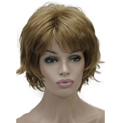 

StrongBeauty Short Layered Shaggy blonde Full Synthetic Wig Womens Wigs COLOUR CHOICES