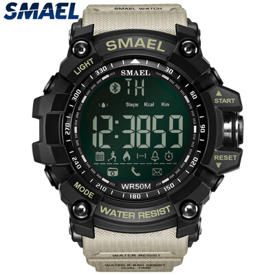 

Mens Stylish Sports Multi-function Electronic Waterproof Watch Dual Display BT Wristwatches