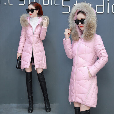 

Fashion long coat jacket female down jacket cotton winter loose jacket 90280