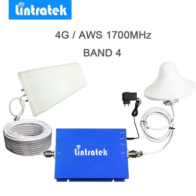 

Lintratek AWS Cell Phone Signal Repeater 65db Mobile Phone Amplifier 4G LTE AWS 17002100Mhz Cellular Signal Booster Full Set50