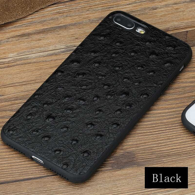 

Leather phone case iPhone5 6 7 8s plus protective shell high-grade ostrich skin all-inclusive for x xs max xr phone case