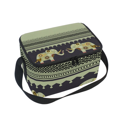 

Lunch Box Insulated Lunch Bag Large Cooler Oriental Background Tote Bagfor Kids Men Women