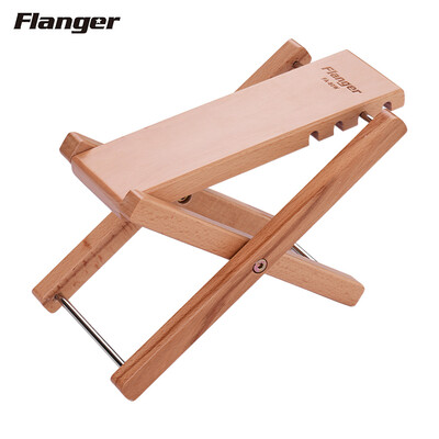 

Flanger FA-80W Foldable Wooden Guitar Foot Rest Footstool Footrest Pedal Oak Solid Wood 4-Level Adjustable Height