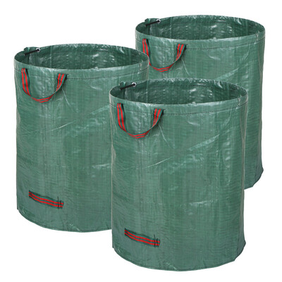 

3pcsset 72 Gallons Garden Bag Set of 3pcs Reusable Gardening Bags Garden Leaf Waste Bag Waste Sacks Yard Waste Bags