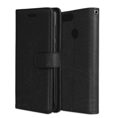 

MOONCASE Huawei P Smart 3 Card Photo Frame Leather Case - Black