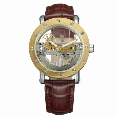 

FORSINING Fashion Luxury Mechanical Genuine Leather Men Watches Automatic Luminous Wristwatch Man Relogio Musculino