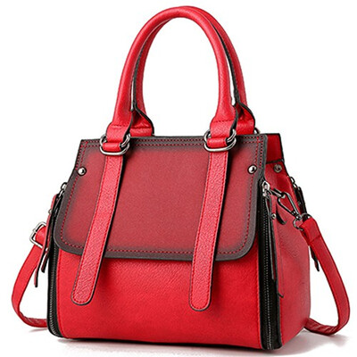 

Women Vintage Shoulder Bag 2019 Female Causal Leather Totes High Quality Dames Handbag Drop Shopping 11 colors