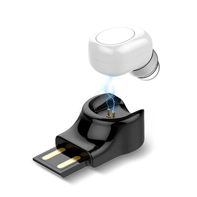 

Wireless Bluetooth Earphone Invisible In Ear Earbud Handsfree Car Sports Headset with Charging Dock