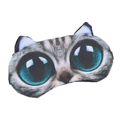 

3D Big Eyes Cat Mask Sleep Travel Padded Shade Cover Rest Relax Sleeping Blindfold Cute Party Masks Cartoon Animal Sleeping Blindf