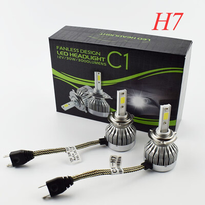 

2pcs Car Headlights 12V 60W Auto COB LED Bulb Automobile Headlamp 6000K 6000lm Car fog Lighting Lamp H4 H7 H8 H9 H11 9005 9006