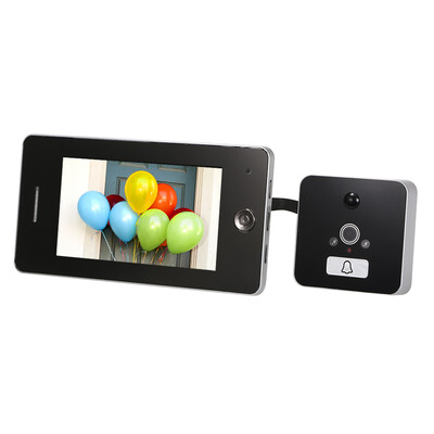 

43 Inch LCD Screen Digital Door Peephole Viewer with TF Card Slot Zinc Alloy Material Electronic Door Bell Camera Built-in 37V 3