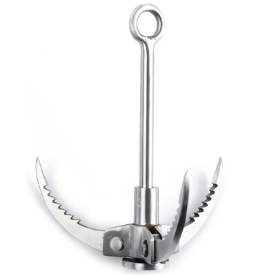 

Stainless Steel Survival Folding Grappling Hook Multifunctional Outdoor Climbing Claw Carabiner Travel Rescue Tool Climbing Tool