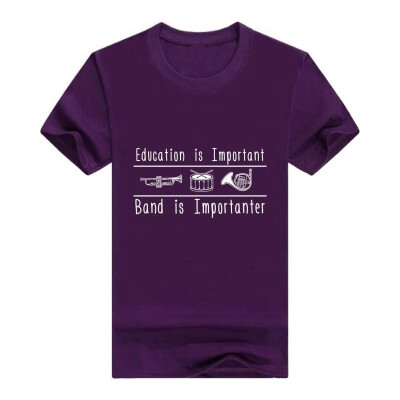 

Education Important Band Importanter Funny Band Young Mens T-Shirt