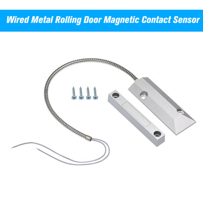 

Wired Metal Rolling Door Magnetic Contact Sensor Switch Door Window Open Detector Normal Close Type For Home Burglar Alarm System