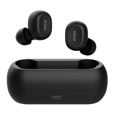 

QCY T1C Bluetooth 50 TWS Earbuds True Wireless Headphones with Dual Mic In-ear Stereo Earphones Twins Sports Headset Charging Box