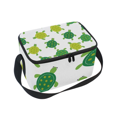 

ALAZA Lunch Box Insulated Lunch Bag Large Cooler Cute Turtle Design Tote Bag
