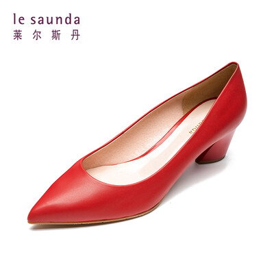 

Lyles Dan Fashion Elegant Commuter OL Professional Pointed Set Feet Shallow High Heel Shoes LS AM53203 Red 38