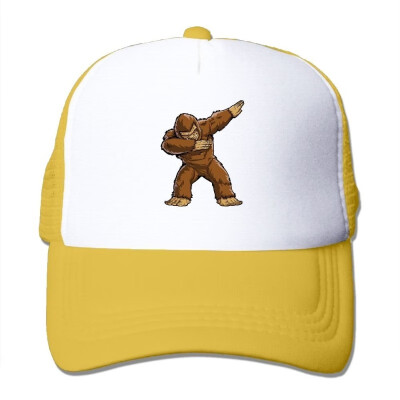 

Oyxinyu Bigfoot Sasquatch Dabbing Mesh Baseball Cap Adult Adjustable Sun Hat for Men Women