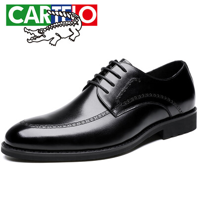 

Cartier crocodile CARTELO business wild dress shoes workplace classic first layer leather shoes low to help tie leather shoes male 8262 black 44