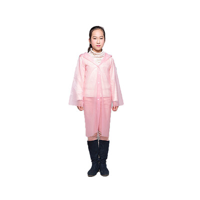 

Disposable Portable Raincoats for Kids PEVA Travel Camping Children Rain Jackets Breathable Rainwear with Hood Sleeves