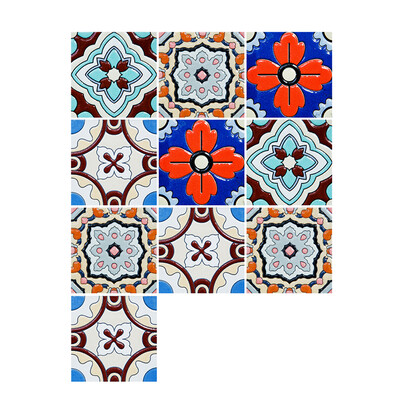 

10 PcsSet Self Adhesive Tile Stickers Art Decals Removable Wall Sticker Kitchen Backsplash Bathroom Home Tidy Protection