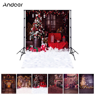 

Andoer 152 meters 57 feet Christmas Holiday Theme Background Photo Studio Props Foldable Polyester Fibre Photography Backdrop