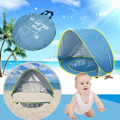 

Waterproof Up Children Awning Outdoor Tent Baby Beach Camping Tent UV-protecting Sunshelter with Pool Kids Sunshade Beach Happy Ga