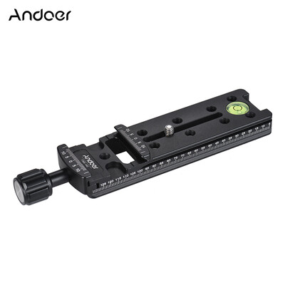 

Andoer FNR-200 200mm Quick Release Plate Tripod Nodal Slide Tripod Rail Quick Release Plate Clamp Adapter Adopt for Arca Swiss Sta