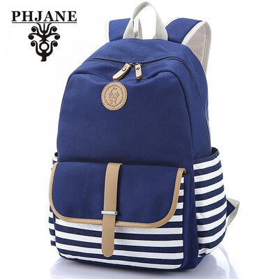 

PHJANE Lightweight Canvas Backpack Fashion School Bag Outdoor Travel Laptop Backpacks