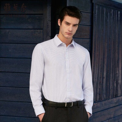 

Youngor shirt mens 2019 spring youth mens casual dress shirt YLDP16367HJA blue 39