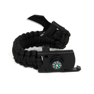 

Braided Men Survival Bracelet Outdoor Camping Rescue Emergency Rope