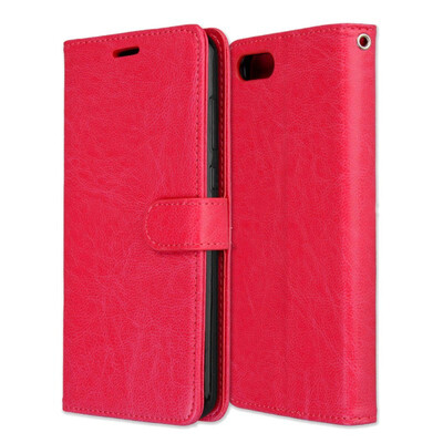 

MOONCASE Huawei Glory View 10 3 Card Photo Frame Holster - Red