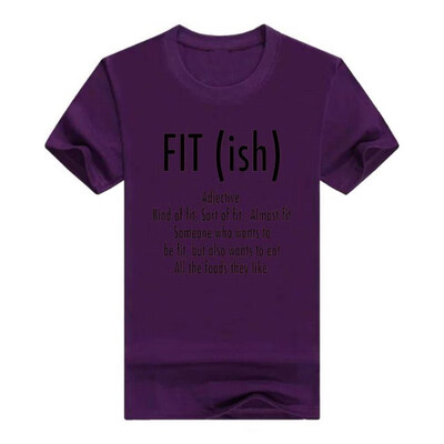

Fit ish Word Definition - Funny Workout Fitness Men Cotton T-Shirt