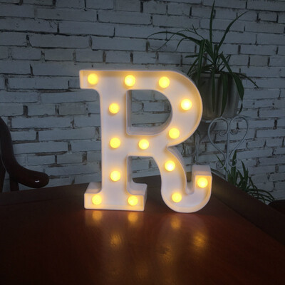 

NeillieN Twenty-six LED alphabetic lights decorative modelling lights plastic alphabetic digital night lightsDecorative lamp