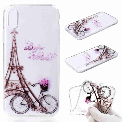 

Phone Case For iPhone  Max XR  X 8 8 Plus 7 Plus 6 6 Plus 5 SE 5S Simple Ultrathin Tower Pattern Soft TPU Case Back Cover