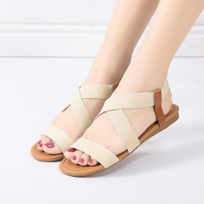 

women sandals 2019 hot fashion Women Summer Beach Roman Sandal ladies Open Toe flat sandal Casual female shoes