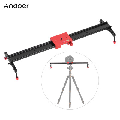 

Andoer 60cm236" All Metal Aluminum Alloy Video Track Slider Dolly Rail Stabilizer Max Load 6kg for Canon Nikon Sony DSLR Cam Ca