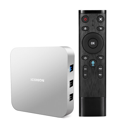 

SCISHION AI ONE Smart Android 81 TV Box RK3328 Quad Core UHD 4K VP9 H265 4GB 32GB 24G WiFi BT40 HD Media Player Display Scre