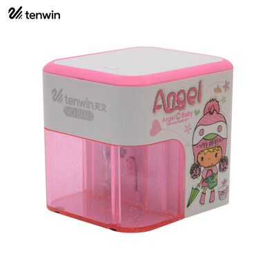 

tenwin Automatic Electric Cartoon Pencil Sharpener Tools Batteries Operated for Student School Office Home Supplies Stationery Gif