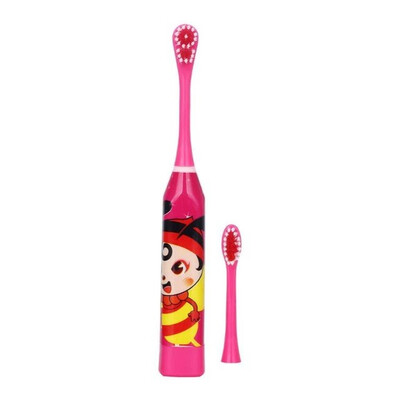 

Mzxtby Children Electric Toothbrush Cartoon Pattern Double-sided Tooth Brush Electric Teeth Brush For Kids with 2 Replacement Head