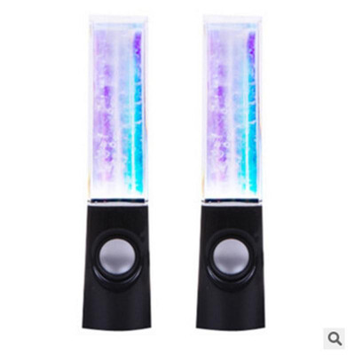 

Dancing water speakers LED light fountain music computer USB power supply stereo speaker 35mm audio