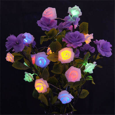 

Supli 5M 20 Led Battery Operated String Flower Rose Fairy Light Christmas Decor