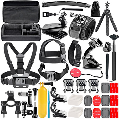 

Accessories Kit for GoPro 6 Hero 5 Session 4 Silver 3 Black Sports Camera Set for Yi 4KLightdowDbpowerDovob
