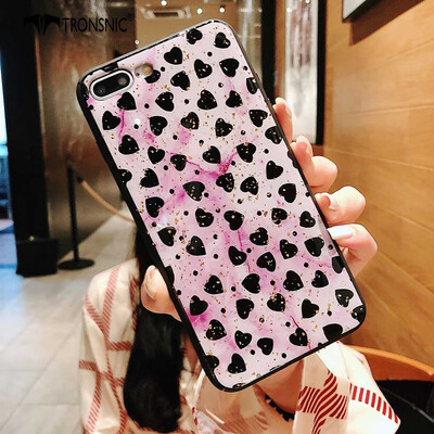 

Tronsnic Glitter Phone Case for iPhone XS MAX Love Heart Gold Foil Cases Pink Yellow Covers Luxury