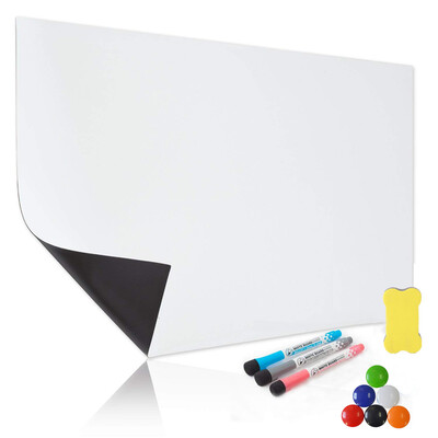 

Moving White Board Soft Magnetic Dry Erase Whiteboard Sheet For Kitchen Refrigerator Stickers Fridge with Stain Resistant Technolo