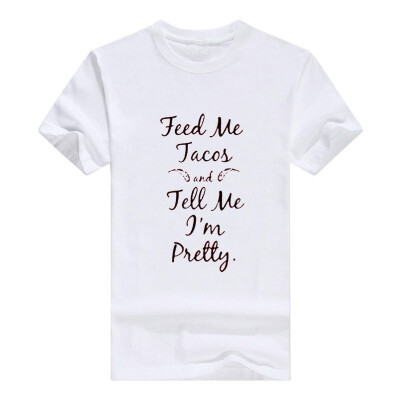 

Feed Me Tacos&Tell Me Im Pretty Funny Racerback Tops Mens t-Shirt