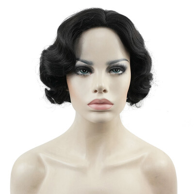 

StrongBeauty Finger Wavy Style Short Skin Top Synthetic Hair Wig Costume Wigs COLOUR CHOICES