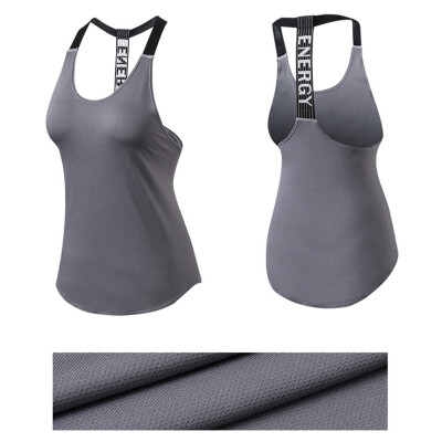 

New Women Girls Gym Yoga Vest Sportswear Sleeveless Backless Fitness Tights Run Sports Tank Tops